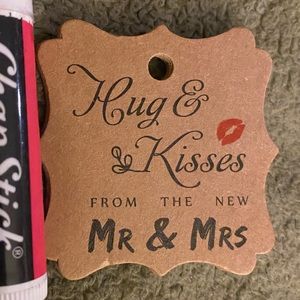 100 Cardstock Tags Hugs & Kisses From The New